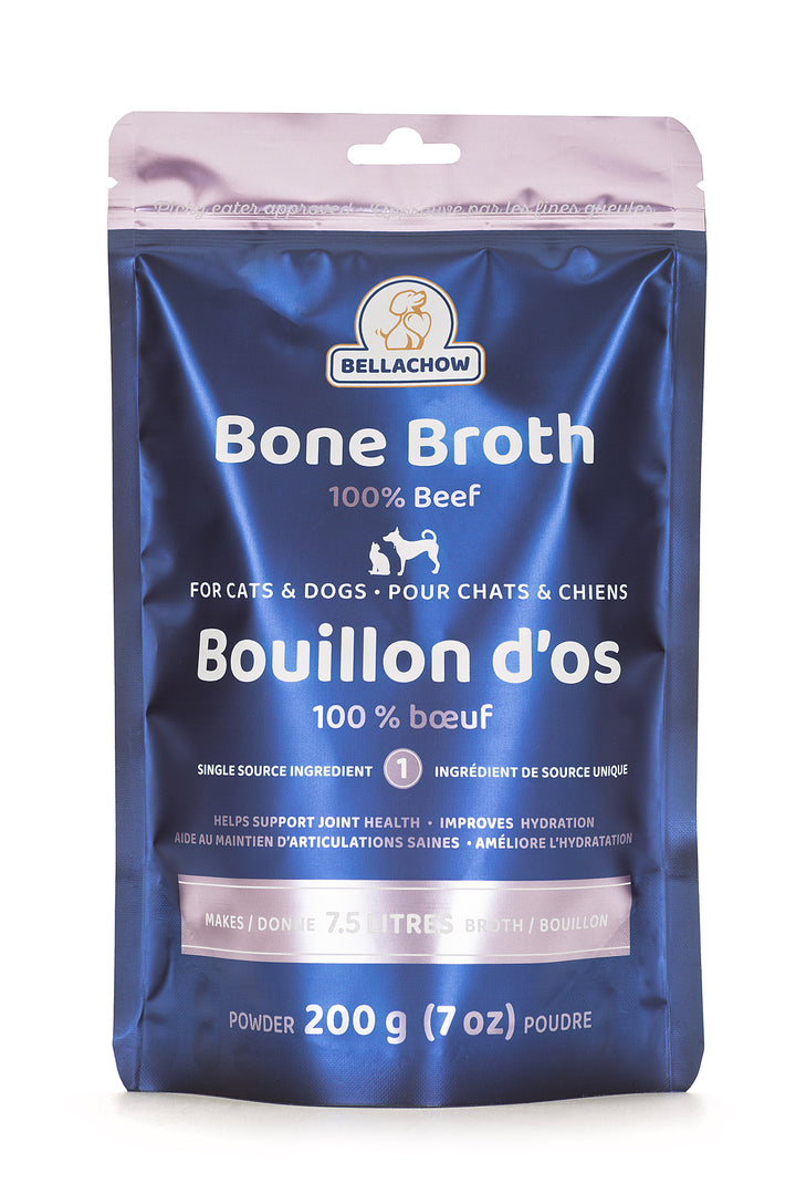 BellaChow Pure Beef Bone Broth Powder for Dogs & Cats